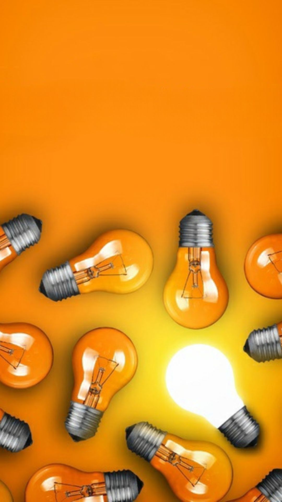 Hiring banner with light bulbs